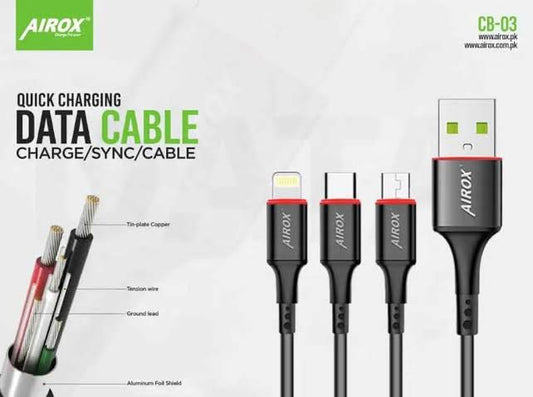 Airox CB03 Fast & Best Data Cable | 1200 mm | Type-C